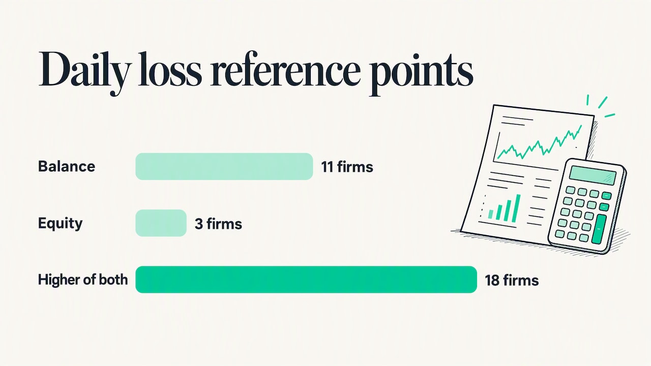 Firm counts for daily loss reference points